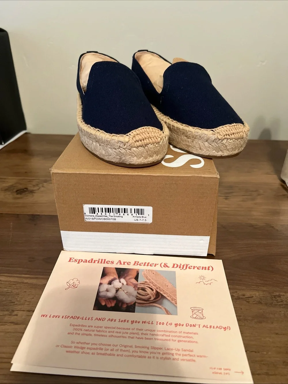 Soludos Espadrille smoking platform Shoes - Navy